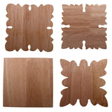 Flower Carving Natural Wooden Tiles