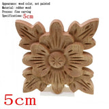 Flower Carving Natural Wooden Tiles