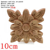 Flower Carving Natural Wooden Tiles