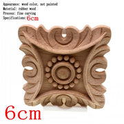 Flower Carving Natural Wooden Tiles