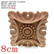 Flower Carving Natural Wooden Tiles