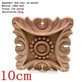 Flower Carving Natural Wooden Tiles