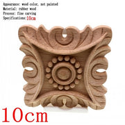 Flower Carving Natural Wooden Tiles