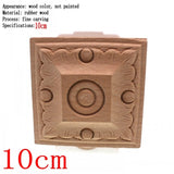 Flower Carving Natural Wooden Tiles