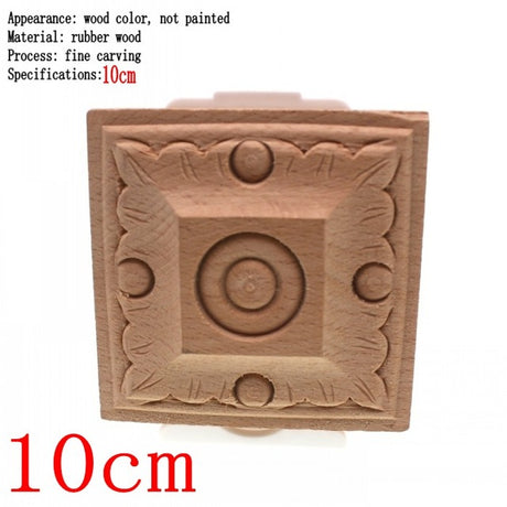 Flower Carving Natural Wooden Tiles