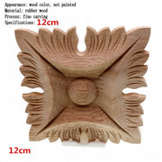 Flower Carving Natural Wooden Tiles