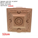 Flower Carving Natural Wooden Tiles
