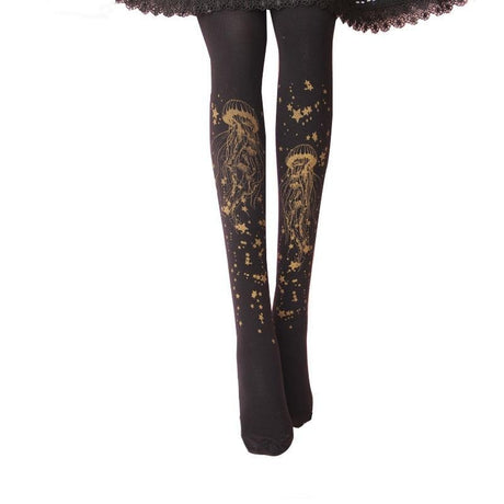 Sweet Jellyfish Printed Tights