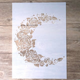 Flower Moon Stencil A4 A3 A2 DIY Craft