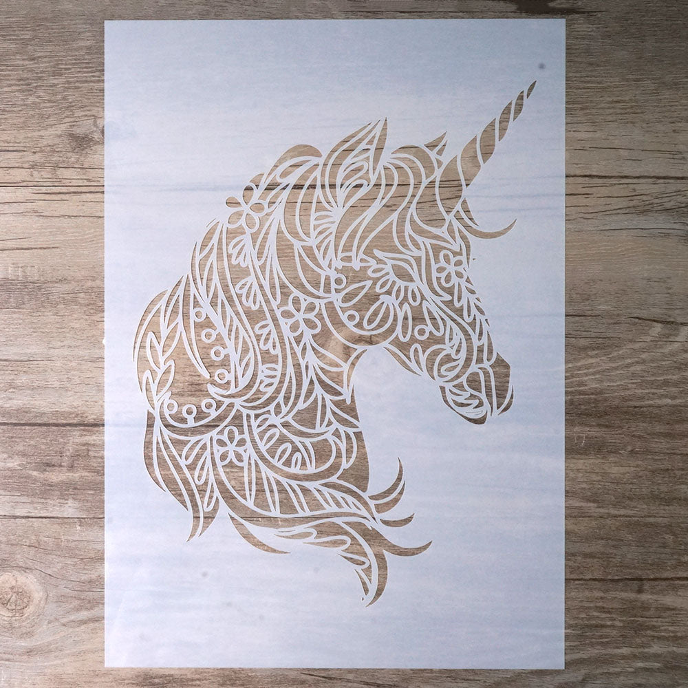 Unicorn Stencil A4 A3 A2 DIY Craft Layering Stencil