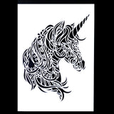 Unicorn Stencil A4 A3 A2 DIY Craft Layering Stencil