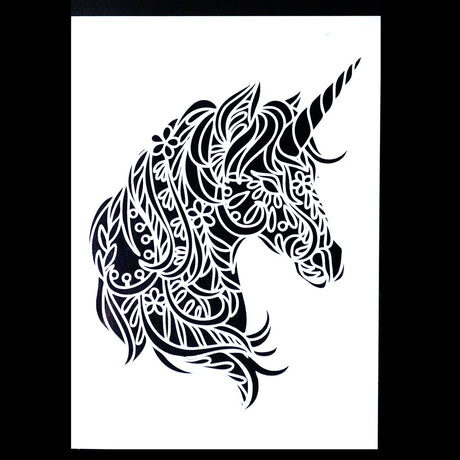 Unicorn Stencil A4 A3 A2 DIY Craft Layering Stencil