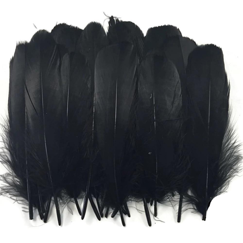 100pcs Goose Nagoire Feathers Plumes | 5-7inch/13-18cm | Crafting | Many Colours - Woodland Gatherer