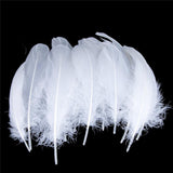 100pcs Goose Nagoire Feathers Plumes | 5-7inch/13-18cm | Crafting | Many Colours - Woodland Gatherer