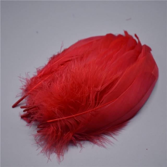 100pcs Goose Nagoire Feathers Plumes | 5-7inch/13-18cm | Crafting | Many Colours - Woodland Gatherer