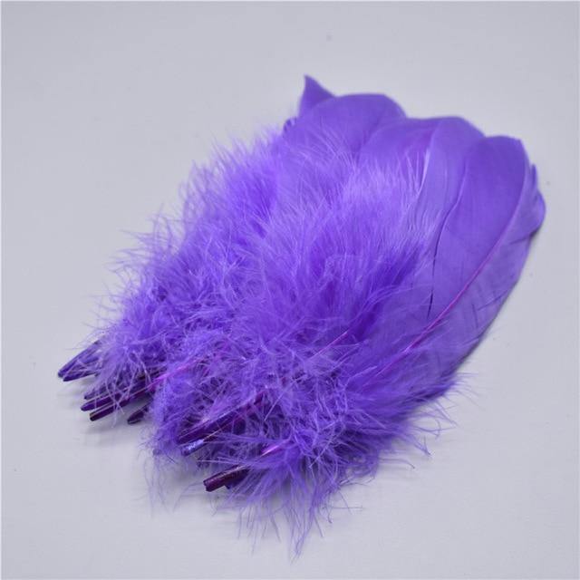 100pcs Goose Nagoire Feathers Plumes | 5-7inch/13-18cm | Crafting | Many Colours - Woodland Gatherer