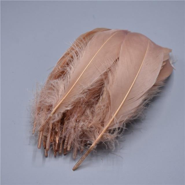 100pcs Goose Nagoire Feathers Plumes | 5-7inch/13-18cm | Crafting | Many Colours - Woodland Gatherer