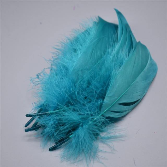 100pcs Goose Nagoire Feathers Plumes | 5-7inch/13-18cm | Crafting | Many Colours - Woodland Gatherer