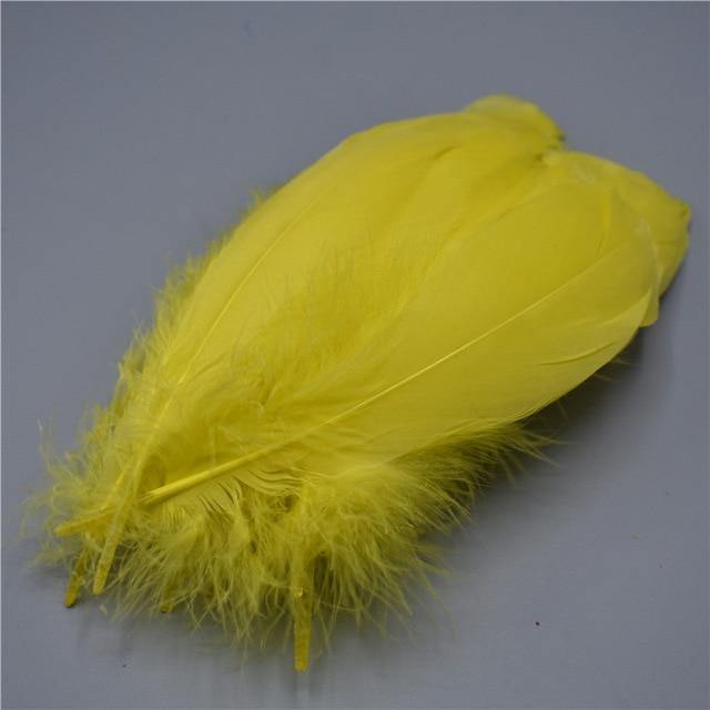 100pcs Goose Nagoire Feathers Plumes | 5-7inch/13-18cm | Crafting | Many Colours - Woodland Gatherer