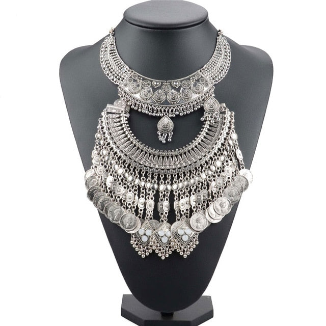 Gypsy Vintage Maxi Statement Necklace