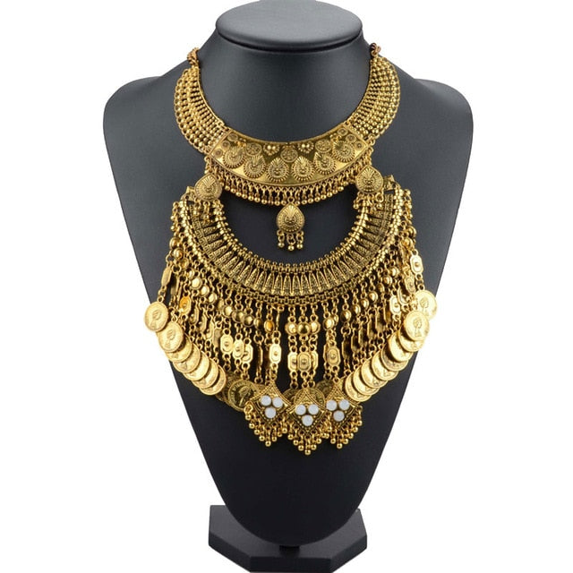 Gypsy Vintage Maxi Statement Necklace