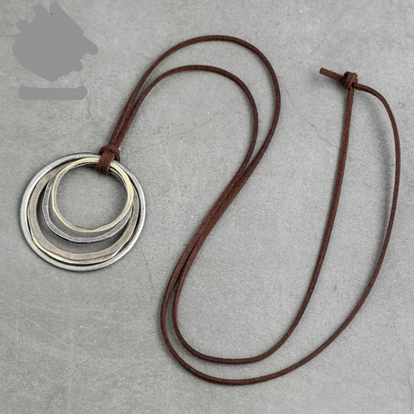 Handmade Circles Pendant Necklace