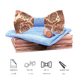 Paisley Wooden Bow Ties
