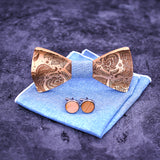 Paisley Wooden Bow Ties