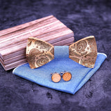 Paisley Wooden Bow Ties