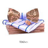 Paisley Wooden Bow Ties