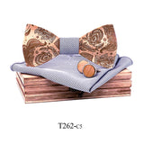 Paisley Wooden Bow Ties