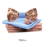 Paisley Wooden Bow Ties