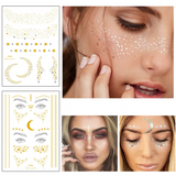 Itty Bitty Freckles!! Silver & Gold Foil Tattoo - Festival Face Tattoos