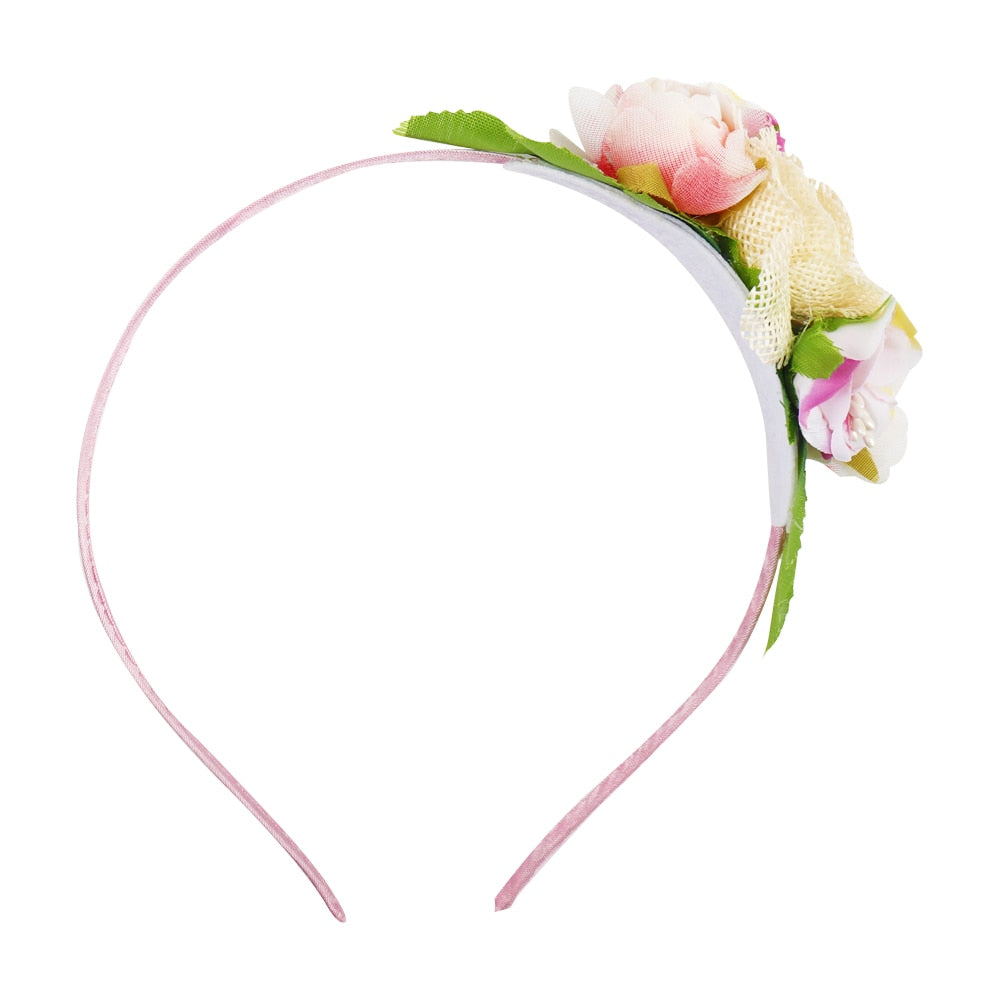 Woodland Gatherer Flower Headbands Hair Accessories Little Girls Photography Props