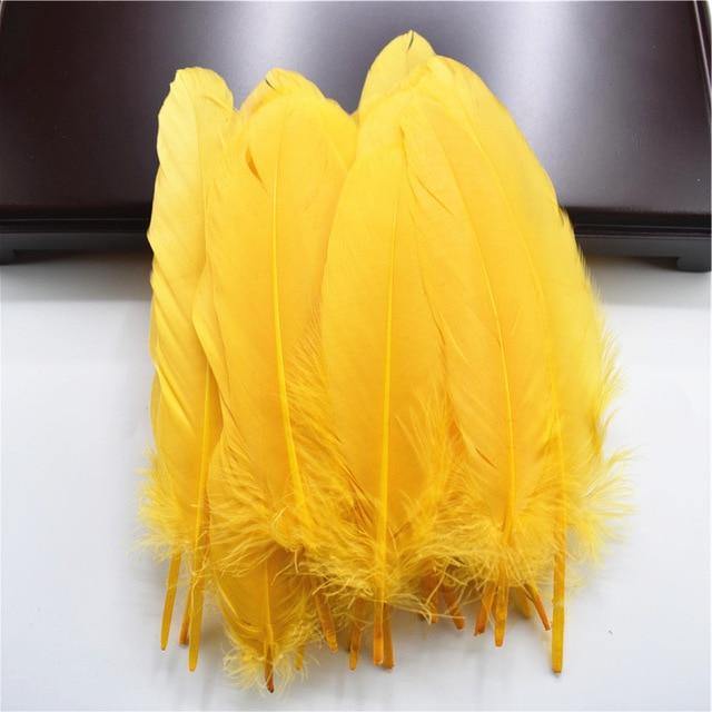 20pcs Natural Goose Feather Plumes | 15-20cm  | 30 Colourful Options - Woodland Gatherer