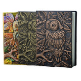 Handmade Embossed Faux Leather Owl Journal