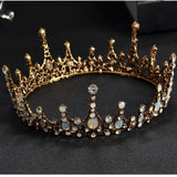 Full Baroque Vintage Crystal Black Crown.