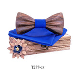 Carved Wooden Bow Tie