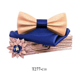 Carved Wooden Bow Tie