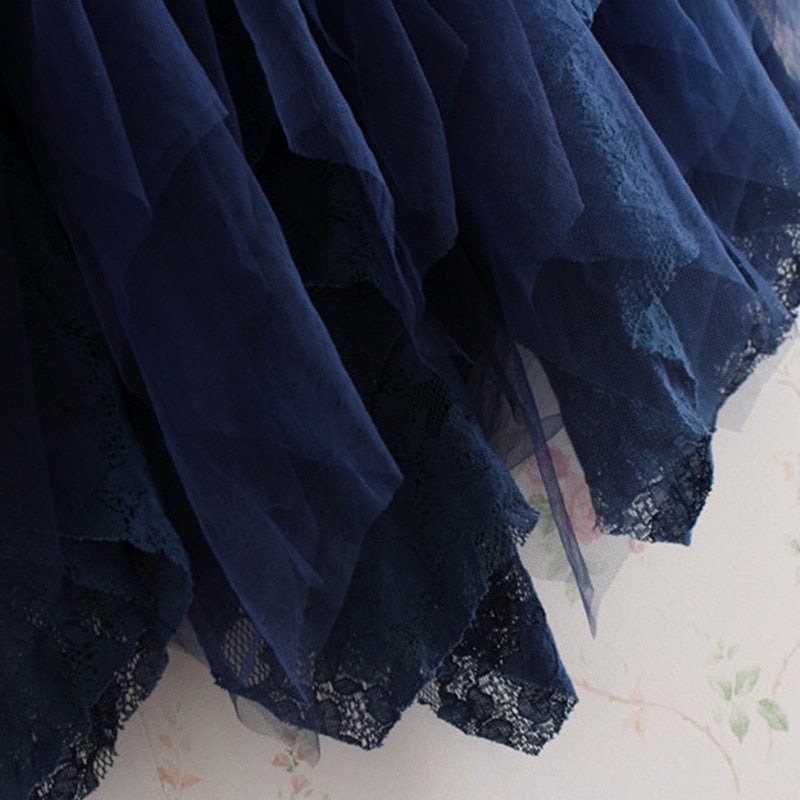 Mori Ruffled Lace Layering Skirt