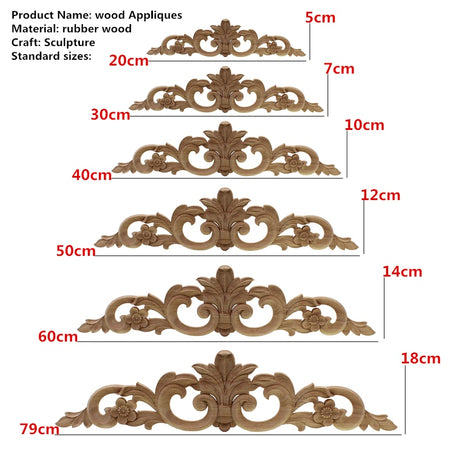 Carved Wood Embellishment Toppers