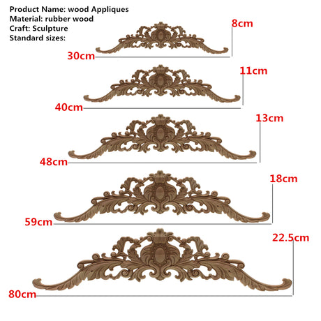 Carved Wood Embellishment Toppers