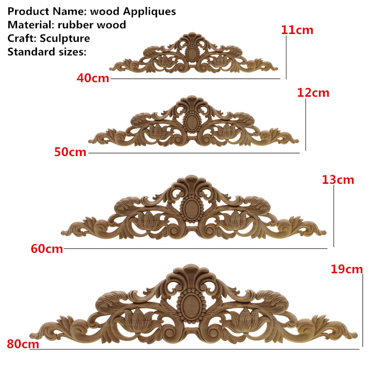 Carved Wood Embellishment Toppers