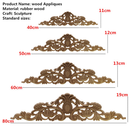 Carved Wood Embellishment Toppers