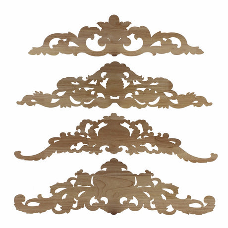 Carved Wood Embellishment Toppers