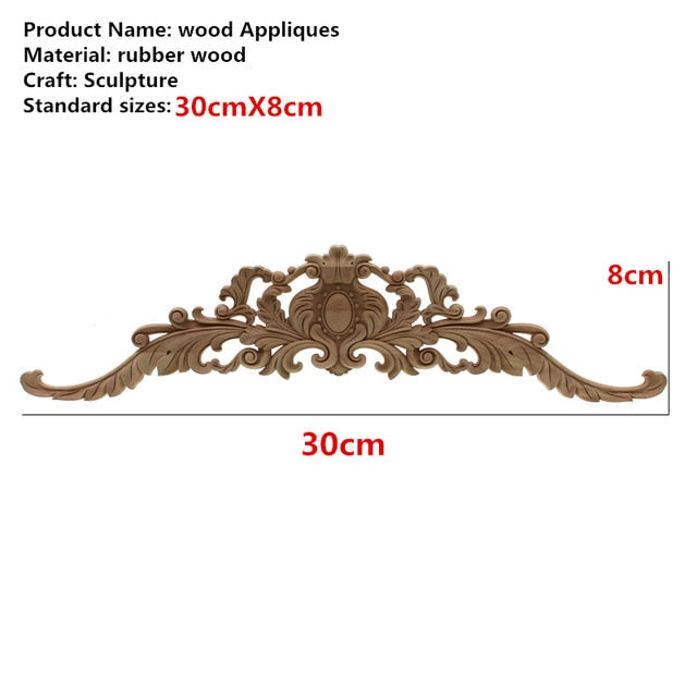 Carved Wood Embellishment Toppers