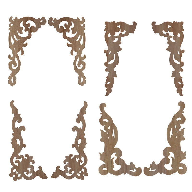 Wooden Carved Corner Furniture Embellishments
