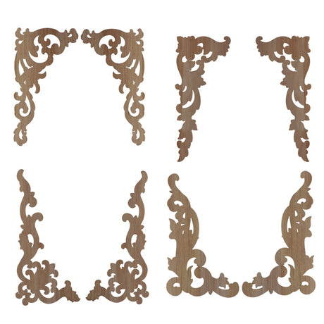 Wooden Carved Corner Furniture Embellishments
