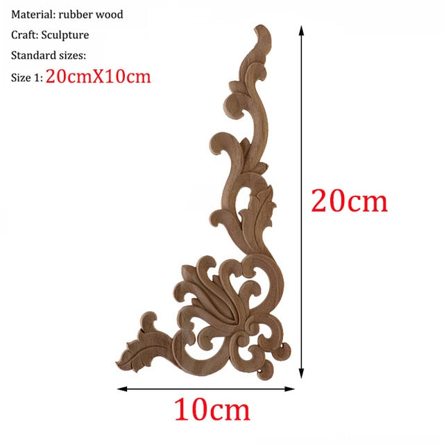 Wooden Carved Corner Furniture Embellishments