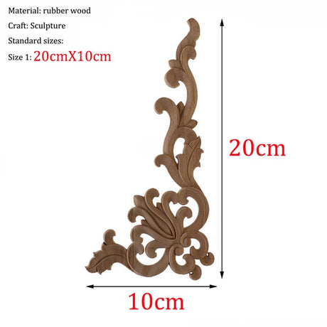 Wooden Carved Corner Furniture Embellishments